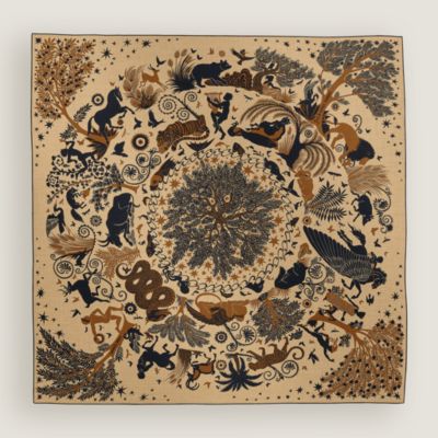 ♥【新品】エルメス セリエ スカーフリング3個＆ツイリー セット　ボルデュック柄 ♥【新品】エルメス セリエ スカーフリング3個＆ツイリー セット